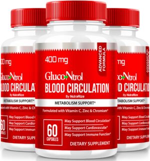 Paquete de 3 Glucontrol suplemento salud general 180 cápsulas