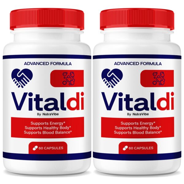 Paquete doble de cápsulas Vitaldi NutraVibe para energía y flujo