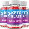 Paquete de gomitas Blast Keto ACV 180 unidades color rojo