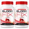 Frasco de cápsulas Blood Fix para circulación saludable y energía