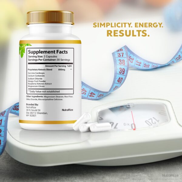 SlimLeaf premium cápsulas keto para control peso y energía diaria