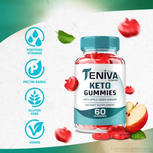 Gomitas con vinagre de sidra de manzana soporte keto Teniva