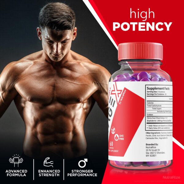 Gomitas para rendimiento y salud masculina NutraRize