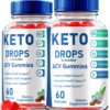 Paquete doble Keto Drops ACV gomitas 120 unidades