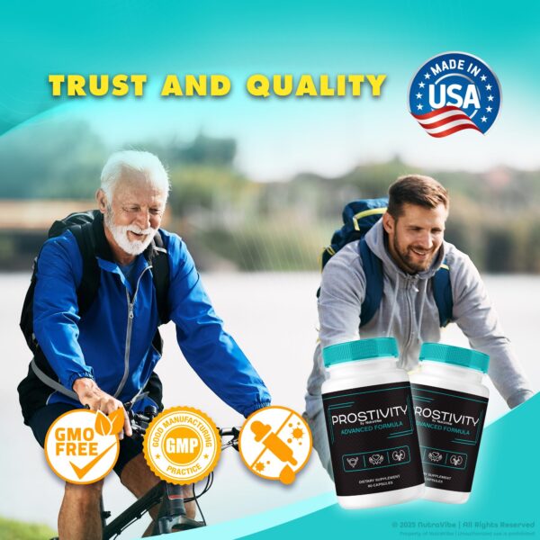 Version 1.0.0 Empaque lateral de Prostivity fórmula natural para bienestar masculino