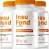 Botella NutraVibe InsuFend cápsulas naturales 60 ct paquete 3
