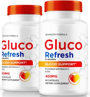 NutraRize Gluco Refresh cápsulas pack de 120 para bienestar