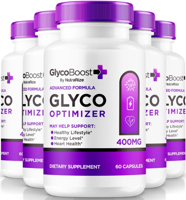 GlycoBoost NutraRize cápsulas naturales para salud sanguínea paquete 5
