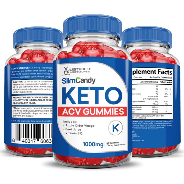 Envase de gomitas Keto Slim Candy 600 unidades