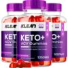 Klean Keto ACV gomitas paquete frontal para pérdida de peso