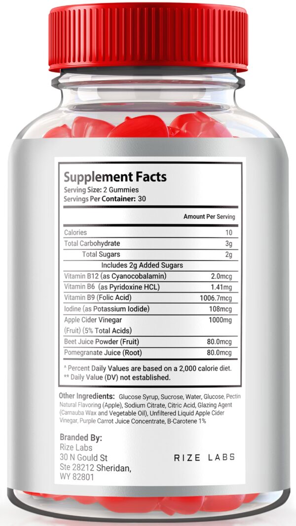 Gomitas Destiny Keto con vinagre de manzana para pérdida peso