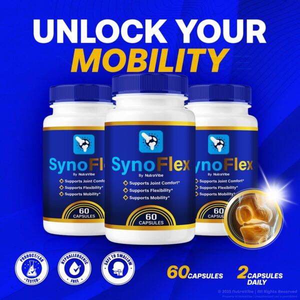 Suplemento SynoFlex para recuperación y movimiento activo