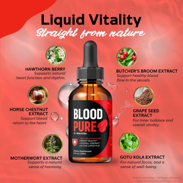 Gotas naturales Blood Pure Drops para uso diario