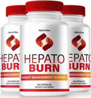 NutraVibe HepatoBurn paquete de pastillas naturales para bienestar