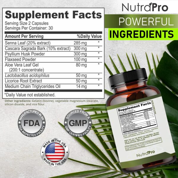 Version 1.0.0 NutraPro 15 Day Gut Cleanse detox para mujeres y hombres