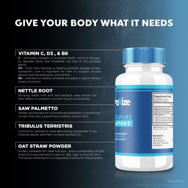 Suplemento Prostapure para salud masculina