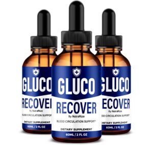 Gotas GlucoRecover fórmula avanzada apoyo paquete 3