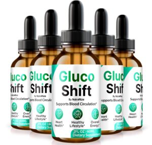 Paquete 5 gotas NutraRize Gluco Shift soporte sanguíneo natural