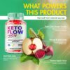 Keto Flow ACV Gummies en paquete de 60 para consumo diario