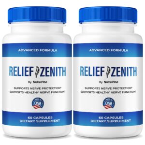 Version 1.0.0 Cápsulas Relief Zenith para salud nerviosa y bienestar.