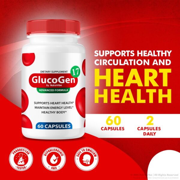 Suplemento para circulación saludable GlucoGen17