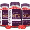 Paquete de 3 gomitas Proton Keto ACV 1000mg