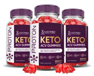 Paquete de 3 gomitas Proton Keto ACV 1000mg