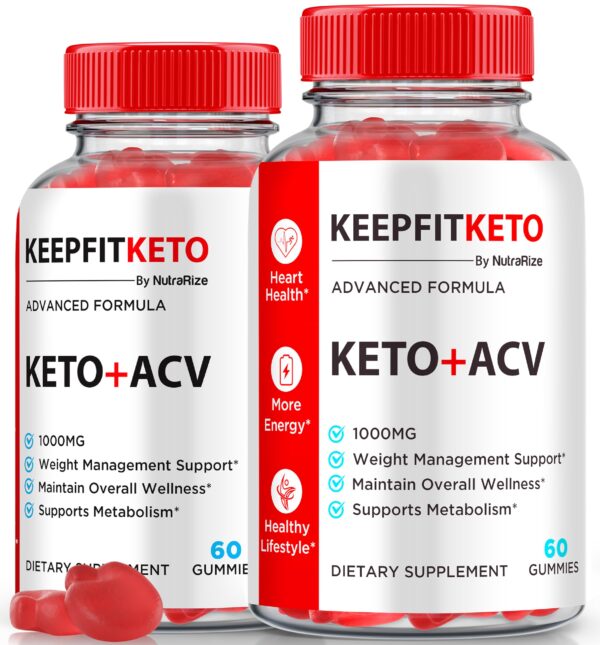 Paquete Keep Fit Keto ACV gomitas para pérdida de peso