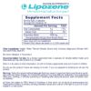 Etiqueta y envase de Lipozene
