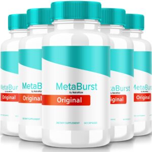 Paquete de 5 MetaBurst Keto cápsulas suplemento salud equilibrio
