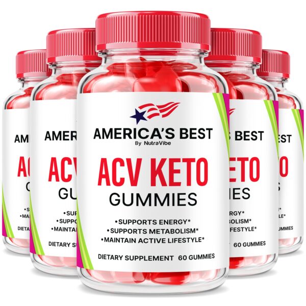 Paquete de 5 America´s Best gomitas Keto ACV 300 unidades