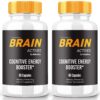 Paquete de 2 Brain Actives suplemento para memoria y enfoque