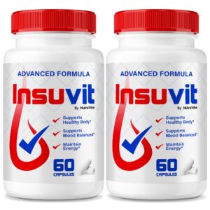 Frasco de cápsulas Insuvit Advanced para circulación saludable