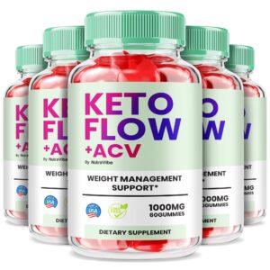 Paquete de 5 gominolas Keto Flow ACV para apoyo corporal y bienestar