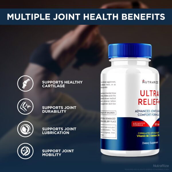 Cápsulas de suplemento para salud articular Ultrarelief+