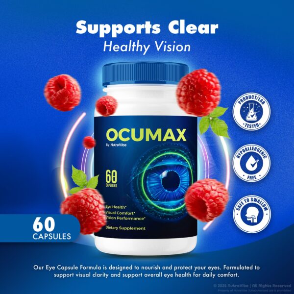 Cápsulas Ocumax apiladas