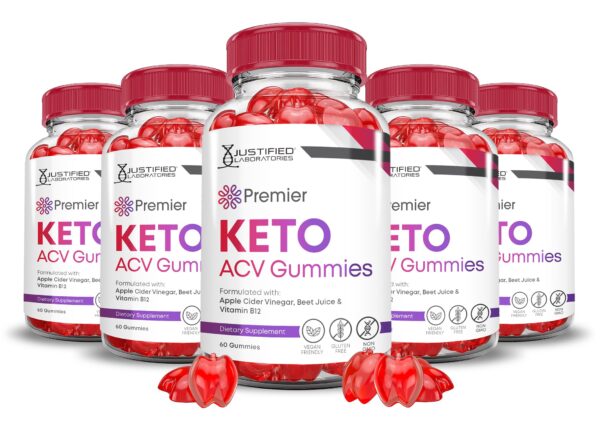 Paquete de gomitas Premier Keto ACV para nutrición y sabor dulce