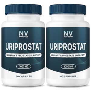 NutraVibe Uriprostat para soporte prostático diario natural.