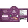 Etiqueta extracto de caléndula orgánica Ra Herbals