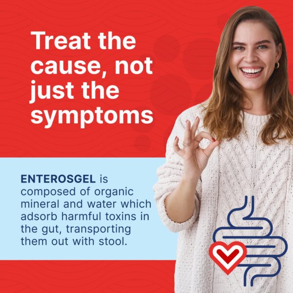 Gel Enterosgel para adultos y niños mejora salud intestinal
