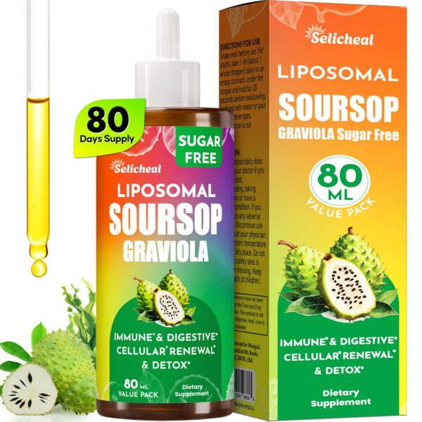 Botella líquida de Soursop Bitters 880MG Selicheal