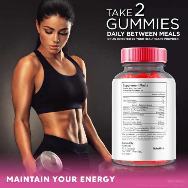 Detalle de gomitas para pérdida de peso boostline keto acv