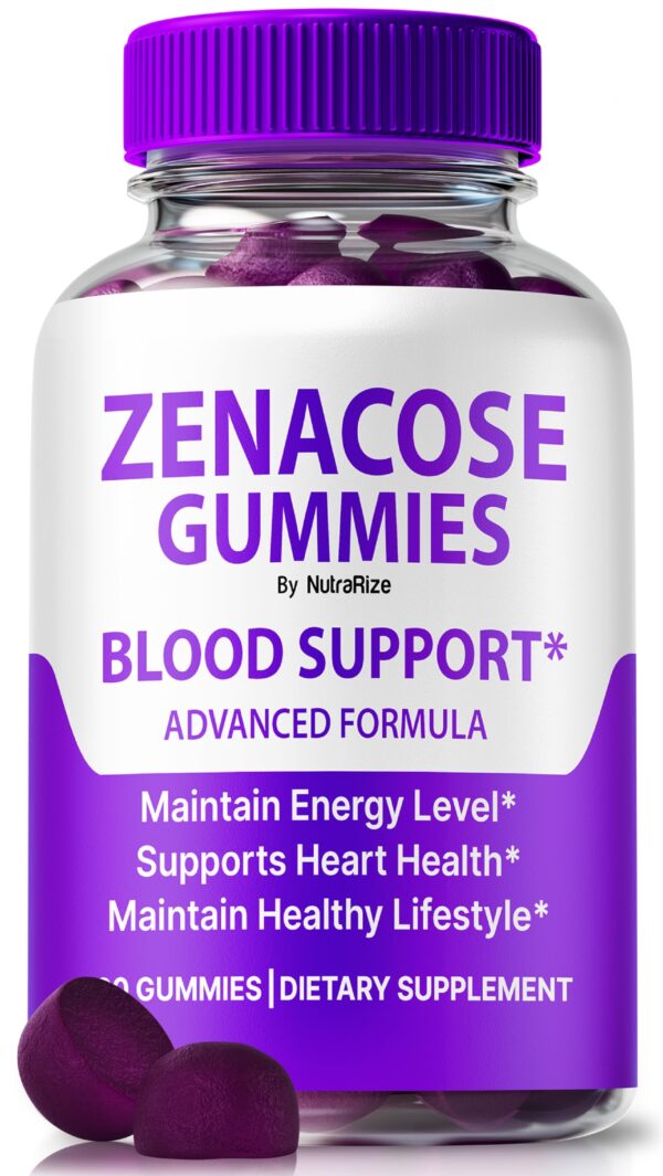 Gomitas NutraRize Zenacose apoyo glucoso caja frontal