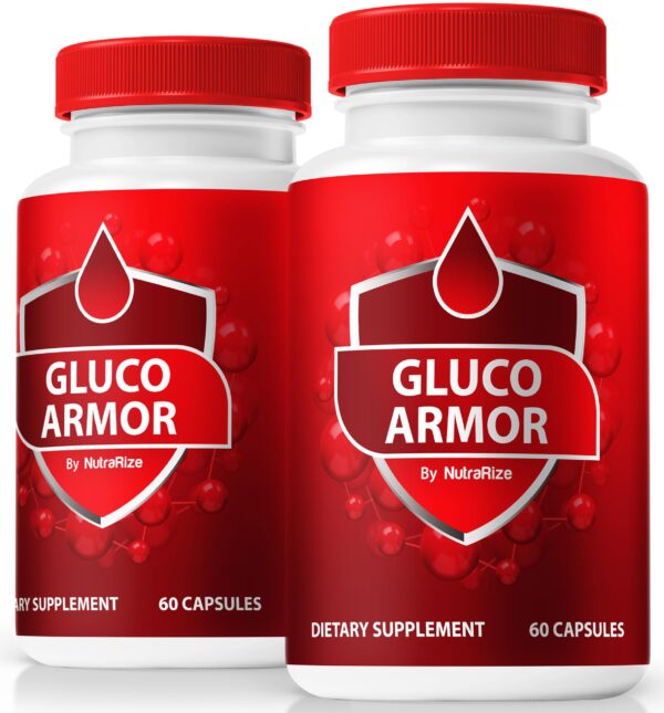 Paquete de 2 Gluco Armor 120 cápsulas fórmula premium natural