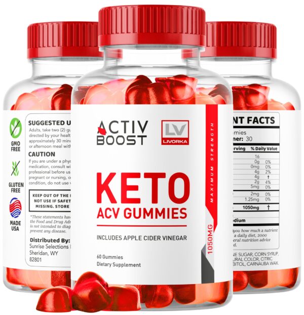 Paquete múltiple ActivBoost Keto ACV gomitas apoyo salud