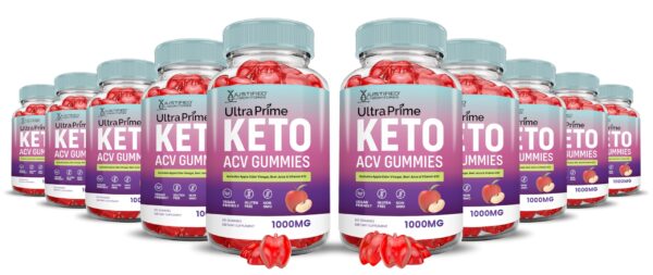 Gomitas Ultra Prime Keto ACV paquete 10 con vinagre sidra manzana