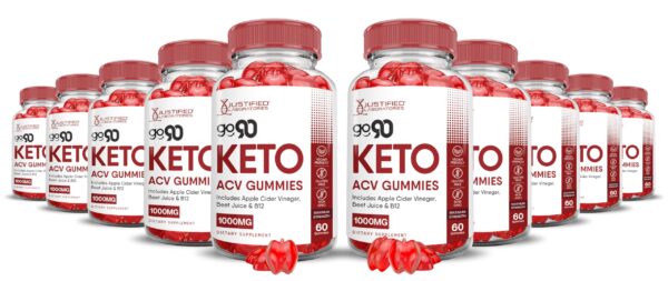 Go 90 Keto ACV gummies gomitas vinagre sidra manzana sabor granada