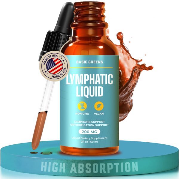 BASIC GREENS envase líquido para limpieza linfática y salud