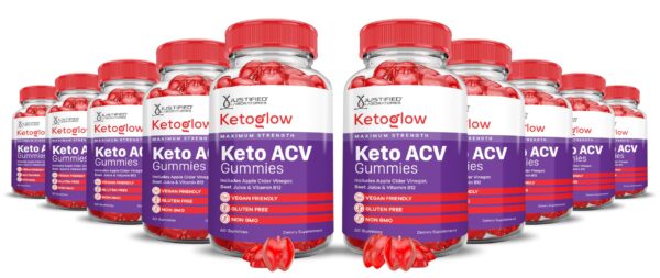 Gomitas keto glow vinagre sidra manzana paquete 10