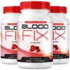 Frasco de cápsulas Blood Fix para circulación y energía diaria